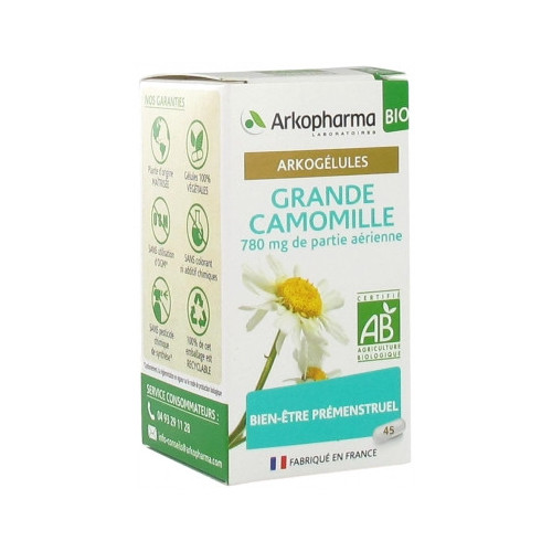 ARKOPHARMA Arkogélules Grande Camomille Bio 45 Gélules-15248 ARKOPHARMA Arkogélules Grande Camomille Bio 45 Gélules-15248