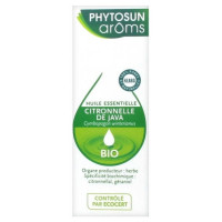 PHYTOSUN AROMS Huile Essentielle Citronnelle de Java (Cymbopogon winterianus) Bio 10 ml-15249