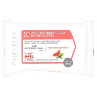 Lingettes Antiseptiques Parfum Pamplemousse Menthe 10 Lingettes-15263