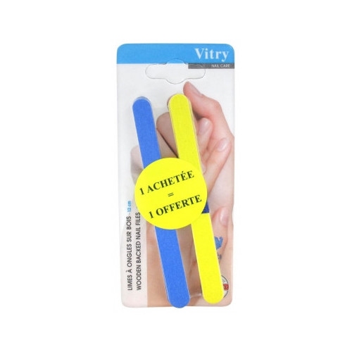 VITRY 12 Limes à Ongles sur Bois 12 cm-15268 VITRY 12 Limes à Ongles sur Bois 12 cm-15268