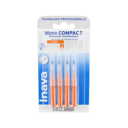 INAVA Mono Compact 4 Brossettes Interdentaires - Taille : ISO3 1,2 mm-15281