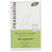 PRANAROM Perles d'Huile Essentielle Pin Sylvestre (Pinus sylvestris) Bio 60 Perles-15297