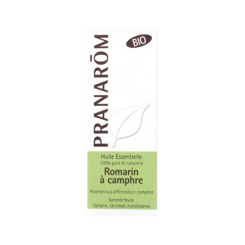 PRANAROM Huile Essentielle Romarin à Camphre (Rosmarinus officinalis CT camphre) Bio 10 ml-15303 PRANAROM Huile Essentielle Romarin à Camphre (Rosmarinus officinalis CT camphre) Bio 10 ml-15303