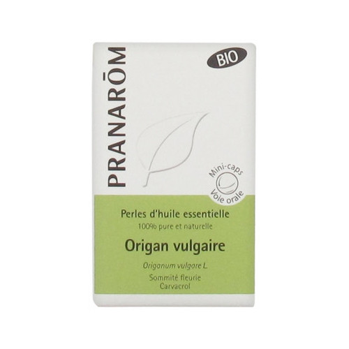 PRANAROM Perles d'Huile Essentielle Origan Vulgaire (Origanum vulgare L.) Bio 60 Perles-15318 PRANAROM Perles d'Huile Essentielle Origan Vulgaire (Origanum vulgare L.) Bio 60 Perles-15318