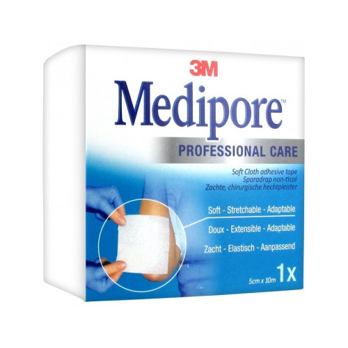 3M Medipore Sparadrap Non Tissé Multi-Extensible 5 cm x 10 m-15319