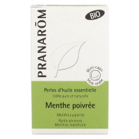 PRANAROM Perles d'Huile Essentielle Menthe Poivrée (Mentha x piperita) Bio 60 Perles-15321