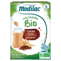 MODILAC Mes Céréales Bio Dès 6 Mois Cacao 250 g-15333