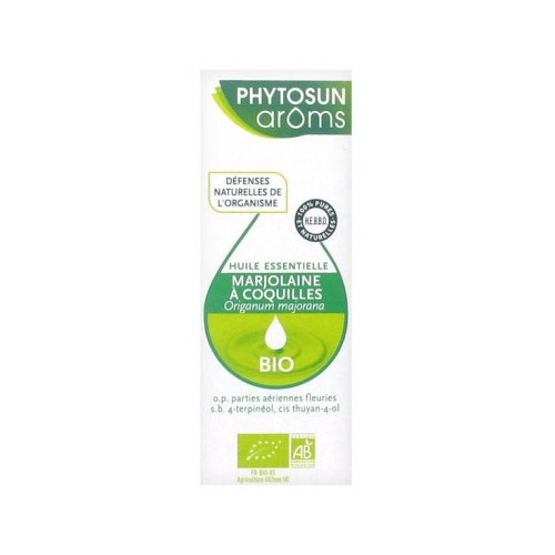 PHYTOSUN AROMS Huile Essentielle Marjolaine à Coquilles (Origanum majorana) Bio 5 ml-15358 PHYTOSUN AROMS Huile Essentielle Marjolaine à Coquilles (Origanum majorana) Bio 5 ml-15358