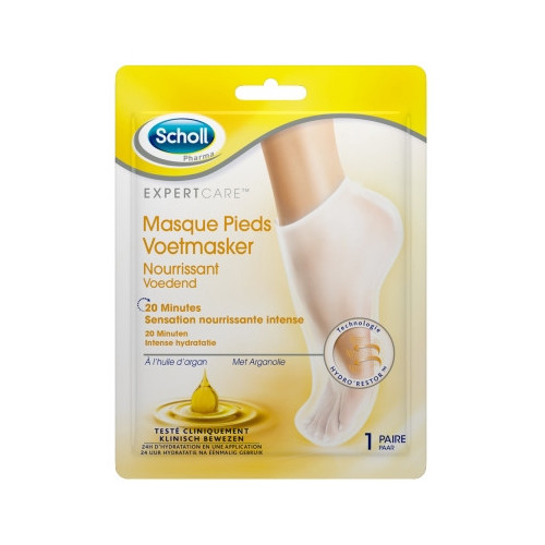 SCHOLL Expertcare Masque Pieds Nourrissant à l'Huile d'Argan 1 Paire-15361 SCHOLL Expertcare Masque Pieds Nourrissant à l'Huile d'Argan 1 Paire-15361
