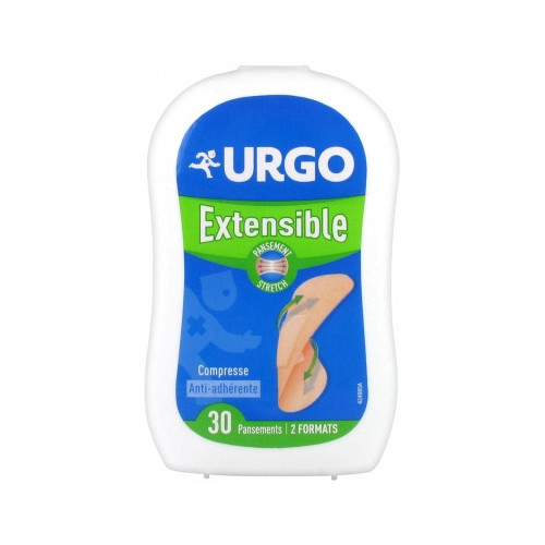 URGO Extensible 30 Pansements 2 Formats-15417 URGO Extensible 30 Pansements 2 Formats-15417