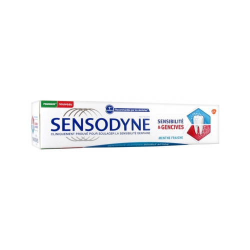 SENSODYNE Sensiblité & Gencives Menthe Fraîche 75 ml-15441 SENSODYNE Sensiblité & Gencives Menthe Fraîche 75 ml-15441