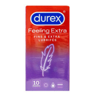 DUREX Feeling extra 10 préservatifs extra-fins et lubrifiés-15456