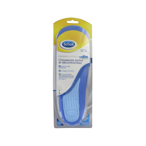 SCHOLL ExpertSupport Semelles de Confort Chaussures Plates et Décontractées Taille 1 (35,5-40,5) 1 Paire-15478