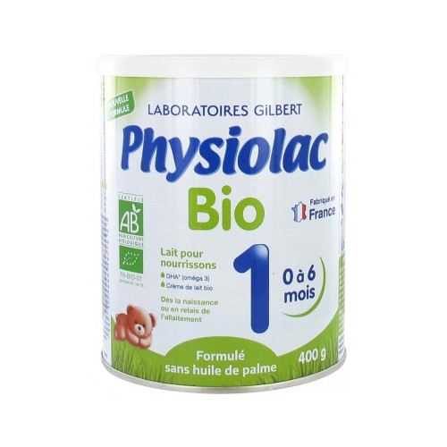 PHYSIOLAC Bio 1 De 0 à 6 Mois 400 g-15490 PHYSIOLAC Bio 1 De 0 à 6 Mois 400 g-15490