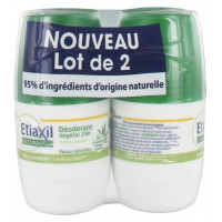 ETIAXIL Déodorant Végétal 24H Roll-On Lot de 2 x 50 ml-15494