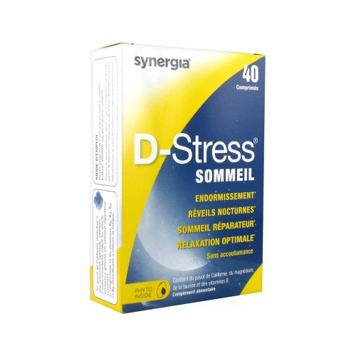 SYNERGIA D-Stress Sommeil 40 Comprimés-15506 SYNERGIA D-Stress Sommeil 40 Comprimés-15506
