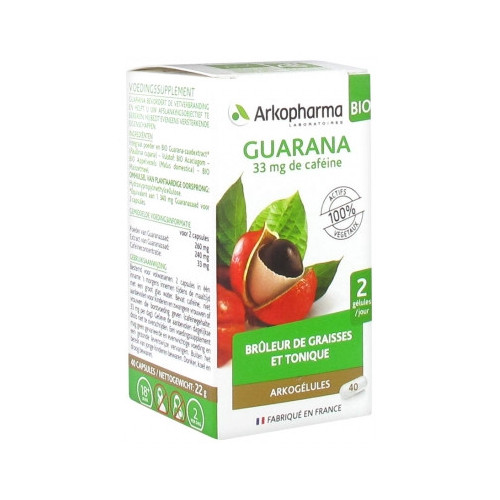 ARKOPHARMA Arkogélules Guarana Bio 40 Gélules-15580