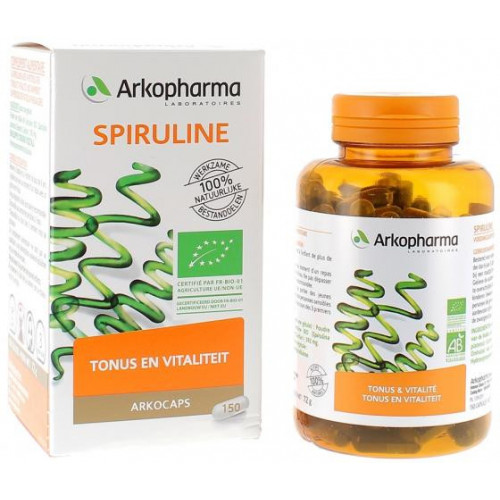 ARKOPHARMA Arkogélules Spiruline Bio Arkopharma - boîte de 150 gélules-15583 ARKOPHARMA Arkogélules Spiruline Bio Arkopharma - boîte de 150 gélules-15583