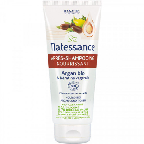 NATESSANCE Après-shampooing nourissant Argan Bio et Kératine végétale 200ml-15704 NATESSANCE Après-shampooing nourissant Argan Bio et Kératine végétale 200ml-15704