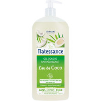 NATESSANCE Gel douche rafraîchissant eau de coco 1L-15724