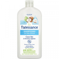 NATESSANCE Shampooing Extra-Doux Coco Bio et Kératine végétale 500ml-15755
