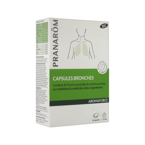 PRANAROM Aromaforce Capsules Bronches Bio 30 Capsules-15783
