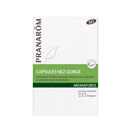 PRANAROM Aromaforce Capsules Nez-Gorge 30 Capsules-15784