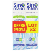 SINOMARIN Solution d'Eau de Mer Nez Bouché Adultes Lot de 2 x 125 ml-15796