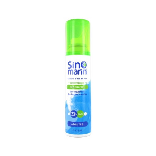 SINOMARIN Solution d'Eau de Mer Nez Bouché Adultes 125 ml-15798 SINOMARIN Solution d'Eau de Mer Nez Bouché Adultes 125 ml-15798