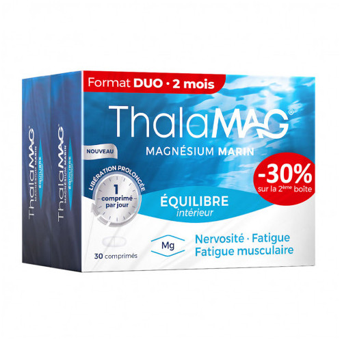 THALAMAG Equilibre Interieur Magnesium Marin 2x30 comprimés Thalamag-15800 THALAMAG Equilibre Interieur Magnesium Marin 2x30 comprimés Thalamag-15800