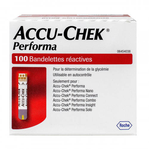 Bandelettes réactives Accu-Chek Performa - Pharmacie des Drakkars