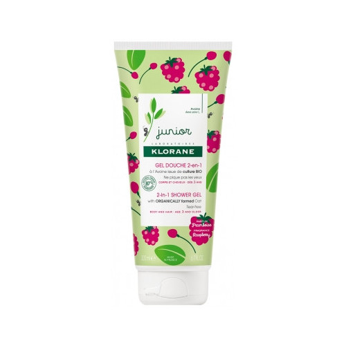 KLORANE Junior gel douche 2en1 framboise 200ml-16049 KLORANE Junior gel douche 2en1 framboise 200ml-16049