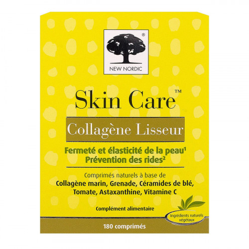 NEW NORDIC Skin Care collagène lisseur 180 comprimés-16071 NEW NORDIC Skin Care collagène lisseur 180 comprimés-16071