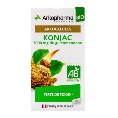 ARKOPHARMA Arkogélules konjac bio 3000mg glucomannane 45 gélules-16126