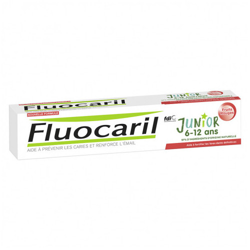 FLUOCARIL Junior 6-12 ans dentifrice fruits rouges 75ml-16144 FLUOCARIL Junior 6-12 ans dentifrice fruits rouges 75ml-16144