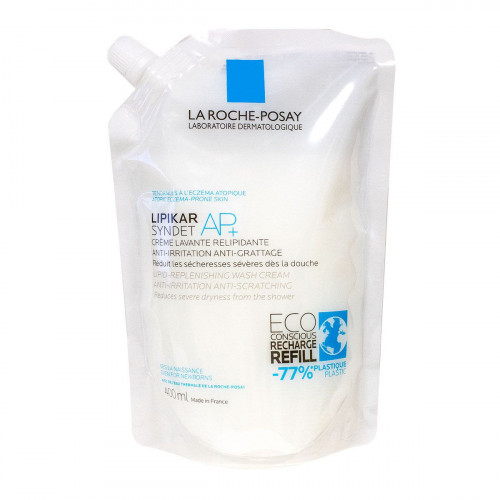 LA ROCHE POSAY Lipikar Syndet Ap+ crème lavante eco-recharge 400ml-16154 LA ROCHE POSAY Lipikar Syndet Ap+ crème lavante eco-recharge 400ml-16154