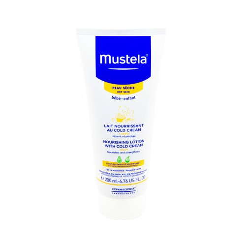 MUSTELA Bébé-enfant lait Cold Cream cire d'abeille bio corps 200ml-16162 MUSTELA Bébé-enfant lait Cold Cream cire d'abeille bio corps 200ml-16162