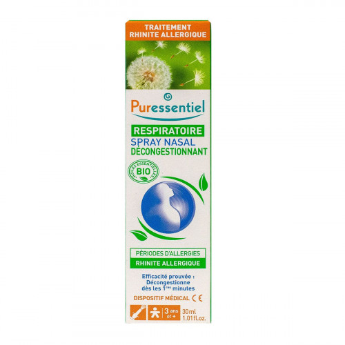 PURESSENTIEL Spray Nasal décongestionnant allergies 30ml-16187 PURESSENTIEL Spray Nasal décongestionnant allergies 30ml-16187