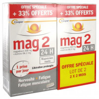 COOPER Mag 2 24H Lot de 2 - Réduit Fatigue, Soutient Système Nerveux