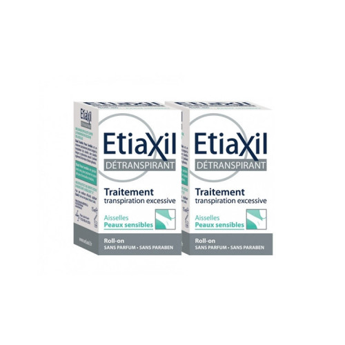 ETIAXIL Détranspirant aisselles peaux sensibles Roller Lot de 2 X 15 mL-16293