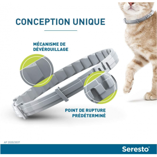 ELANCO SERESTO Collier Antiparasitaire - Chiens -8kg - Efficace ELANCO SERESTO Collier Antiparasitaire - Chiens -8kg - Efficace