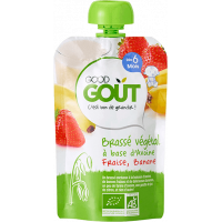 GOOD GOUT Brassé Végétal Avoine Fraise Banane dès 6 Mois Bio 90 g-16331