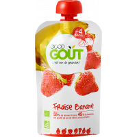 GOOD GOUT Fraise Banane dès 4 Mois Bio 120 g-16349