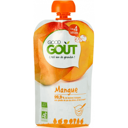 GOOD GOUT Mangue dès 4 Mois Bio 120 g-16361 GOOD GOUT Mangue dès 4 Mois Bio 120 g-16361