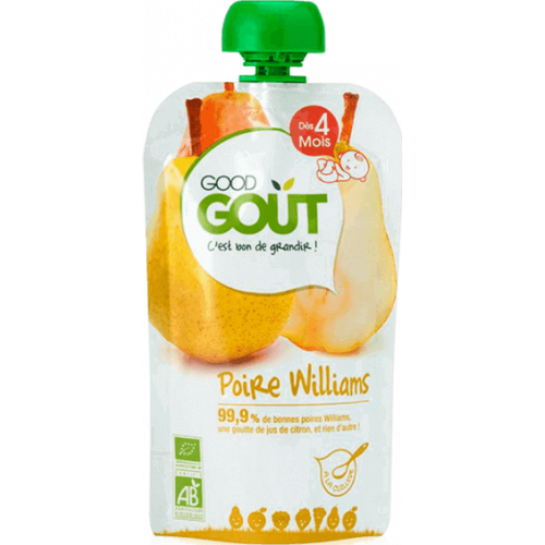 GOOD GOUT Poire Williams dès 4 Mois Bio 120 g-16367