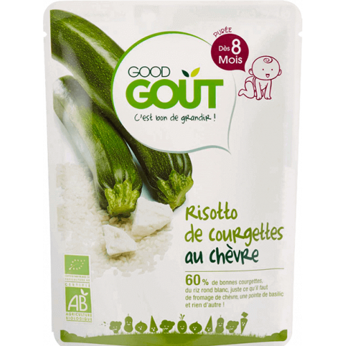 GOOD GOUT Risotto de Courgettes au Chèvre dès 8 Mois Bio 190 g-16379