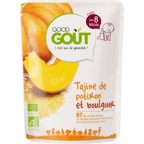 GOOD GOUT Tajine de Potiron et Boulgour dès 8 Mois Bio 190 g-16381 GOOD GOUT Tajine de Potiron et Boulgour dès 8 Mois Bio 190 g-16381