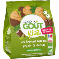 Kidz Animaux Nappés de Chocolat Bio 120 g