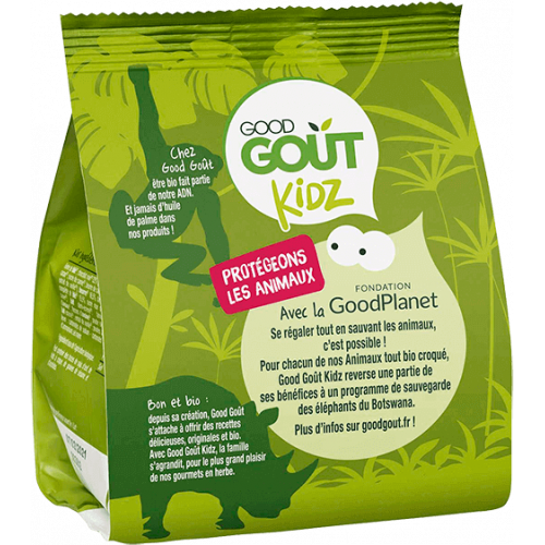 Kidz Animaux Nappés de Chocolat Bio 120 g