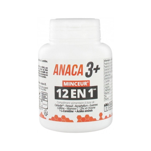 ANACA3 Anaca3 + Minceur 12 en 1 120 Gélules-16445 ANACA3 Anaca3 + Minceur 12 en 1 120 Gélules-16445